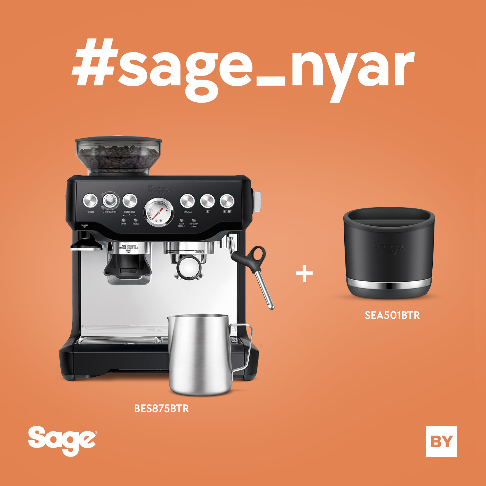 .nr2. -  Sage Nyár ! -The Barista Express - Sage BES875BTR + Sage SEA501BTR